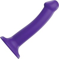 Фиолетовый фаллоимитатор-насадка Strap-On-Me Dildo Dual Density size M - 18 см.