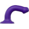 Фиолетовый фаллоимитатор-насадка Strap-On-Me Dildo Dual Density size M - 18 см.