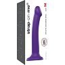 Фиолетовый фаллоимитатор-насадка Strap-On-Me Dildo Dual Density size M - 18 см.