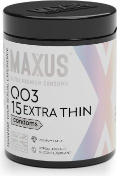 Экстремально тонкие презервативы MAXUS 003 Extra Thin - 15 шт.