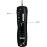 Коричневый вибратор с вращением и поступательными движениями Easton - 18,5 см.