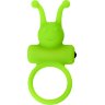 Зеленое эрекционное виброкольцо на пенис Cock Ring