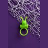 Зеленое эрекционное виброкольцо на пенис Cock Ring