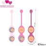 Набор из 3 розовых вагинальных шариков FemmeFit Advanced Pelvic Muscle Training Set