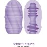 Сиреневый мастурбатор-яйцо Smooth Stripes