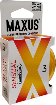 Презервативы анатомической формы Maxus Sensual - 3 шт.