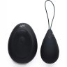 Черное виброяйцо с пультом ДУ 10X Silicone Vibrating Egg