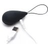 Черное виброяйцо с пультом ДУ 10X Silicone Vibrating Egg