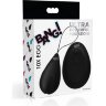 Черное виброяйцо с пультом ДУ 10X Silicone Vibrating Egg