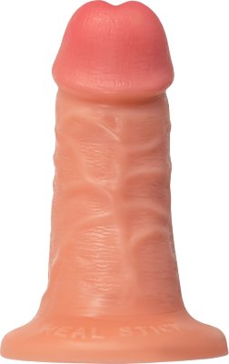 Телесный фаллоимитатор на присоске RealStick CALIBER - 14 см. Длина: 14 см. Диаметр: 5 см. Идеально подходит для тех, кто ищет более насыщенные ощущения. Снабжен мощной, цельной присоской для надежного крепления на любых гладких поверхностях. Внутри фаллоимитатора находится отверстие, которое закрыто заглушкой. Используйте его как самостоятельную игрушку отдельно или в сочетании с аксессуарами (приобретаются отдельно). Игрушки RealStick CALIBER изготовлены из высококачественного гипоаллергенного материала, который не впитывают запахи, прекрасно очищается после использования, долго хранится. Они обладают хорошо продуманной формой, и способны доставить настоящее удовольствие! Выбери свой CALIBER. Страна: Китай. Материал: поливинилхлорид (ПВХ, PVC).