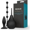 Анальный набор Nexus Anal Beginner Kit: пробка, душ и шарики