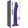 Фиолетовый фаллоимитатор-насадка Strap-On-Me Dildo Dual Density size L - 19 см.