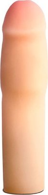 Телесная насадка-удлинитель на пенис PERFORMANCE 1.5INCH COCK XTENDER - 16 см. Длина: 16 см. Диаметр: 3.5 см. Насадка-удлинитель на пенис обеспечивает увеличение размера как в длину, так и в толщину. Сделана из полимера, создающего имитацию мягкой, шелковистой кожи с ощущением реального фаллоса при интимном контакте. Насадка увеличивает время близости и компенсирует анатомическое несоответствие партнеров. Страна: Китай. Материал: термопластичный эластомер (TPE).