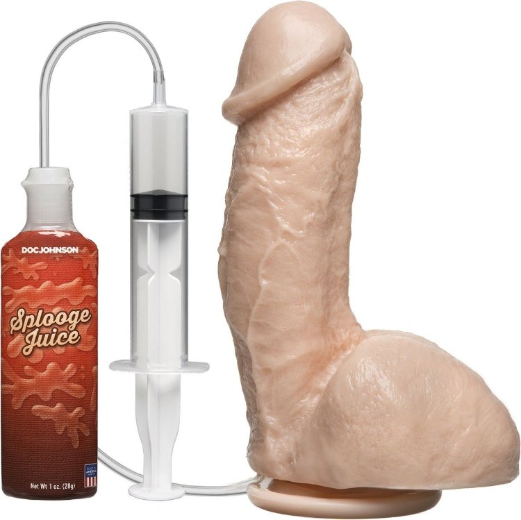 Фаллоимитатор с имитацией семяизвержения The Amazing Squirting Realistic Cock - 18,8 см.