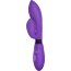 Фиолетовый вибратор Gina с клиторальным отростком - 20 см.  Цена 2 705 руб. - Фиолетовый вибратор Gina с клиторальным отростком - 20 см.