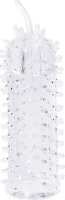 Закрытая рельефная насадка Crystal sleeve с усиками - 12 см.