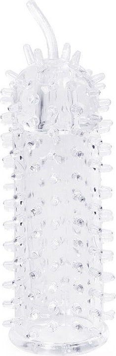 Закрытая рельефная насадка Crystal sleeve с усиками - 12 см.