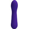 Фиолетовый изогнутый вибратор Faun - 15 см.