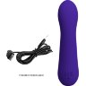 Фиолетовый изогнутый вибратор Faun - 15 см.