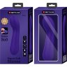 Фиолетовый изогнутый вибратор Faun - 15 см.
