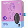 Черный вакуум-волновой стимулятор с вибрацией Vulva Lover 3