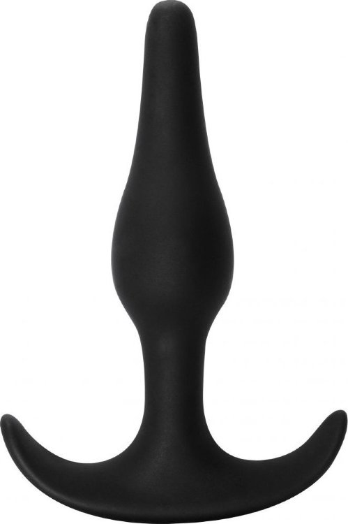 Чёрная анальная пробка Starter - 10,5 см.