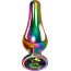 Радужная металлическая пробка Rainbow Metal Plug Medium - 11,1 см.  Цена 3 975 руб. - Радужная металлическая пробка Rainbow Metal Plug Medium - 11,1 см.