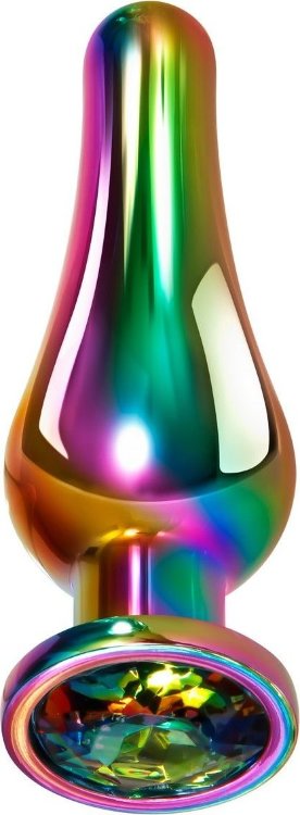 Радужная металлическая пробка Rainbow Metal Plug Medium - 11,1 см.