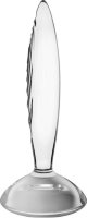 Стеклянный фаллоимитатор Sparkling Crystal - 19 см.