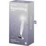 Стеклянный фаллоимитатор Sparkling Crystal - 19 см.