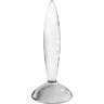 Стеклянный фаллоимитатор Sparkling Crystal - 19 см.