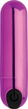 Лиловая вибропуля 10X Rechargeable Vibrating Metallic Bullet