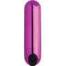 Лиловая вибропуля 10X Rechargeable Vibrating Metallic Bullet