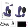 Темно-синий вибромассажер Witty P G Vibrator with Remote Control