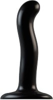 Черный фаллоимитатор-насадка Strap-On-Me P G spot Dildo size S - 16,4 см.