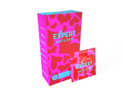 Презервативы с разогревающим эффектом Expert Hot Love - 15 шт.  Цена 1 481 руб. Длина: 18 см. Презервативы гладкие с разогревающим эффектом изготовлены из натурального латекса без запаха и протестированы с помощью электронной системы контроля качества. Имеют дополнительную смазку для повышенного комфорта. Отличаются высокой тонкостью, сохраняя надёжность и чувствительность. Номинальная ширина - 52 мм. Толщина стенки - 0,06 мм. В упаковке - 15 шт. Страна: Тайланд. Материал: латекс. Объем: 15 шт.