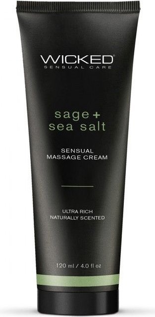 Массажный легкий крем WICKED Sage plus Sea Salt - 120 мл.