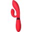 Красный вибратор Gina с клиторальным отростком - 20 см.  Цена 2 705 руб. - Красный вибратор Gina с клиторальным отростком - 20 см.
