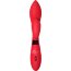 Красный вибратор Gina с клиторальным отростком - 20 см.  Цена 2 705 руб. - Красный вибратор Gina с клиторальным отростком - 20 см.