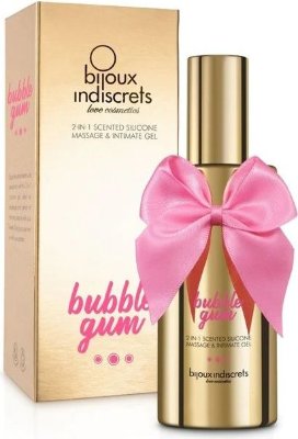 Гель с ароматом жвачки Bubblegum 2-in-1 Scented Silicone Massage And Intimate Gel - 100 мл. Используйте этот гель для массажа всего тела вашего партнера, включая интимные зоны. Этим же гелем увлажните половые органы. Создать уникальную ночь любви так просто! Неповторимый аромат жевательной резинки создаст юношескую и игривую атмосферу. Идеально подходит для массажа и интимного удовольствия! С классическим ароматом жевательной резинки и шелковистым эффектом. Нанесите небольшое количество и наслаждайтесь ощущением на коже. Пусть ваши ночи страсти длятся так долго, как вы захотите. Страна: Испания. Объем: 100 мл.