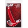 Красная насадка на пенис для двойного проникновения Black Red - 16,5 см.