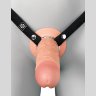 Телесный пустотелый фаллопротез 9’’ Hollow Silicone Strap-On - 24,1 см.