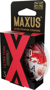 Ультратонкие презервативы MAXUS AIR Ultra Thin - 3 шт.
