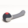 Серая насадка Reach для вибромассажёра Revel Body - 14 см.