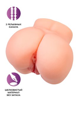 Реалистичный мастурбатор в форме попки с двумя любовными входами Попка идеальной формы весом 1,6 кг повторяет изгибы женского тела и таит в себе море удовольствия.Шелковистый материал напоминает мягкую женскую кожу.Для секса предусмотрено 2 анатомических отверстия с дополнительной стимуляцией: вагинальное и анальное. Размеры - 13 х 13 х 11,5 см. Страна: Китай. Материал: термопластичный эластомер (TPE).