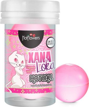 Лубрикант на силиконовой основе с эффектом вибрации Xana Loka Hot Ball (2 шарика по 3 гр.)