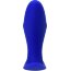 Синяя силиконовая расширяющая анальная пробка Bloom - 8,5 см.  Цена 954 руб. - Синяя силиконовая расширяющая анальная пробка Bloom - 8,5 см.