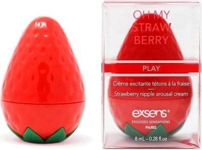 Крем для стимуляции сосков Oh My Strawberry - 8 мл.  Цена 2 912 руб. Добавьте немного озорства в свою ночь с кремом для стимуляции сосков с клубникой. Эта веганская формула, не содержащая парабенов, гладкая и кремовая, прекрасно увлажняет вашу кожу, создавая при этом нежное покалывание. Без парабенов. Веганские ингредиенты. Без сахара. Вишневый аромат. Мягкий охлаждающий эффект. Легкое покалывание. Только для наружного применения. Страна: Франция. Объем: 8 мл.