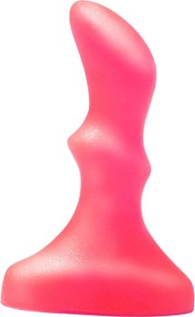 Розовый массажёр простаты - 10 см.