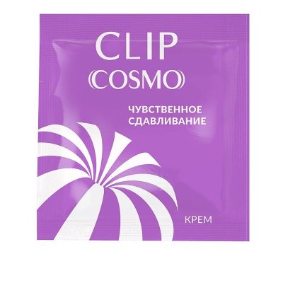 Саше интимного крема Clip Cosmo - 1,5 гр. Возбуждающий крем быстрого действия Clip разработан специально для женского удовольствия. Во время использования приятно разогревает и дарит ощущение сдавливания в месте нанесения. Эффект усиливается через 2-5 мин. и длится 15-20 мин. Яркость ощущений зависит от количества крема. Чем больше его наносится, тем сильнее эффект. Крем Clip имеет нежную приятную консистенцию, увлажняет и тонизирует. небольшое количество крема нанести на клитор и вход во влагалище. Aqua, Cyclopentasiloxane, Glycerin, Lauryl PEG-10 Tris(trimethylsiloxy)silylethyl Dimethicone, Sodium Chloride, С12-С13 Alkyl Lactate, Betaine, PEG-8, Spilanthes Acmella Extract, Arginine, O-Cymen-5-ol. Страна: Россия. Объем: 1,5 гр.